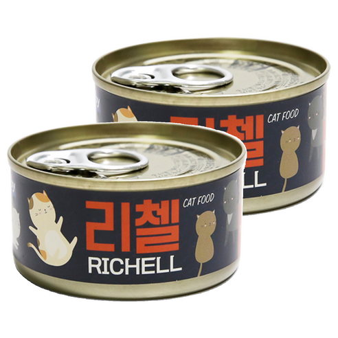 테비토퍼 고양이 리첼 캔, 참치, 80g, 48개