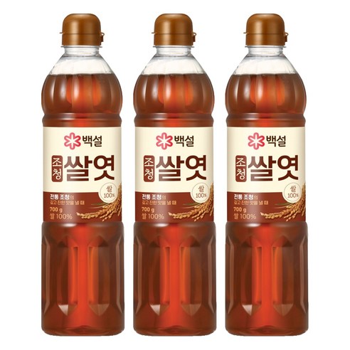 백설 조청 쌀엿, 700g, 3개