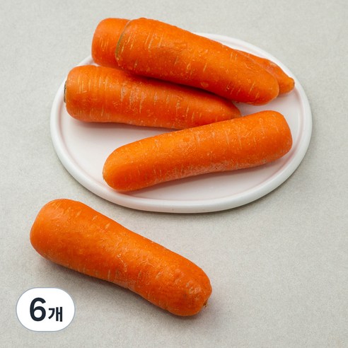 국내산 친환경 세척당근, 1kg, 6개
