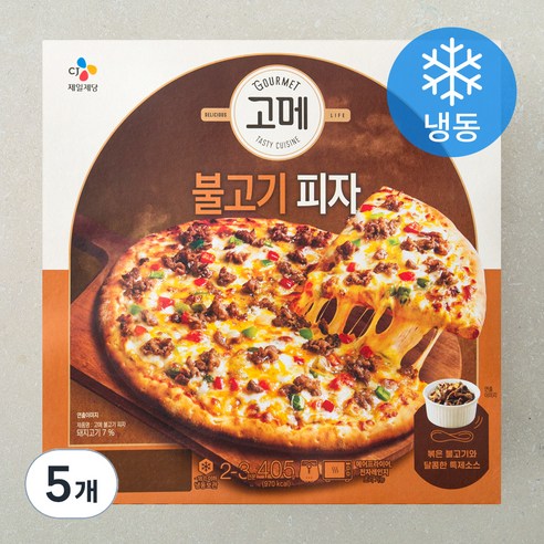 고메 클래식 불고기 피자 (냉동), 405g, 1개입, 5개