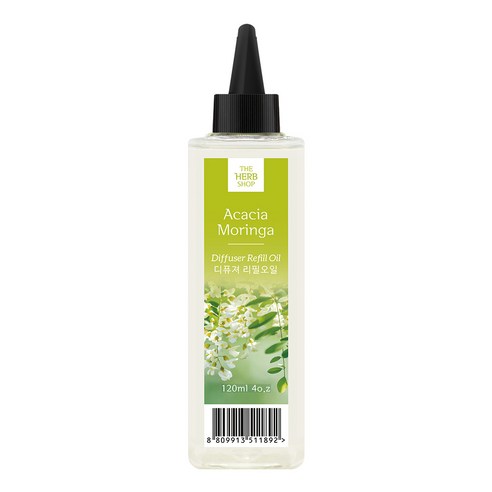 더허브샵 디퓨저 리필 오일, 아카시아 모링가, 120ml, 1개