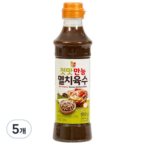 첫맛 만능 멸치육수, 500g, 5개