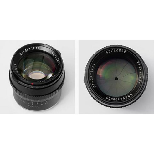 TTArtisan 50mm F1.2: APS-C 카메라용 고성능 고속 렌즈