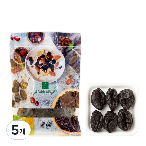 그리너리 건조 프룬, 250g, 5개