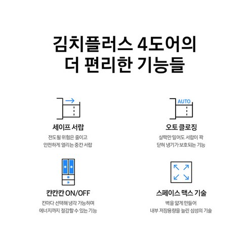 [색상선택형] 삼성전자 비스포크 김치플러스 프리스탠딩 4도어 냉장고 490L 방문설치, 글램화이트, RQ49C9402AP