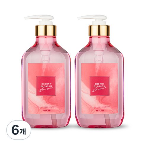 563랩 퍼퓸 샴푸 체리블라썸, 500ml, 6개