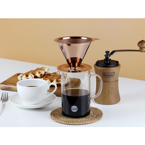 코맥 티타늄 드리퍼와 계량 유리 서버: 향긋한 커피 경험을 위한 필수품