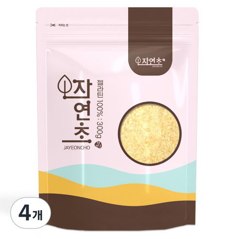 자연초 젤라틴 가루, 4개, 300g
