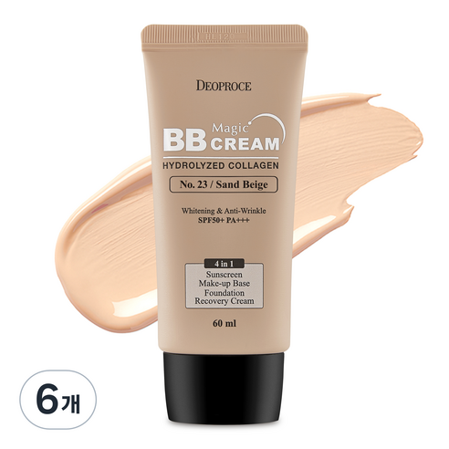 디오프러스 매직 비비크림 SPF50+ PA+++ 60ml, 6개, 23호 샌드베이지