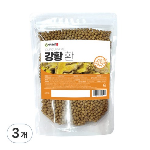 백장생 국내산 강황환, 3개, 300g
