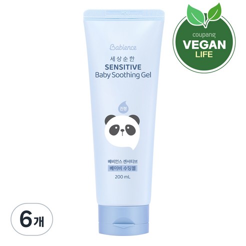 베비언스 세상순한 센서티브 베이비 수딩젤, 200ml, 6개