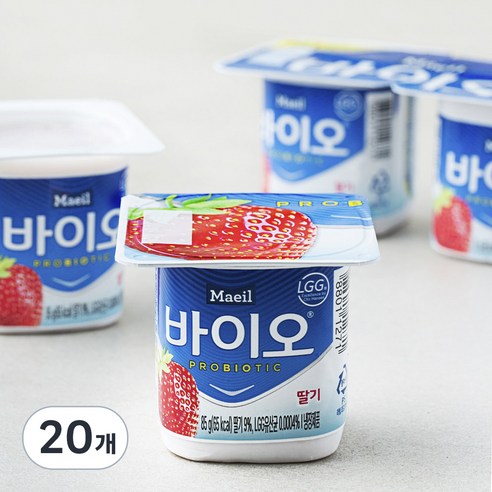 매일바이오 딸기 요거트, 85g, 20개