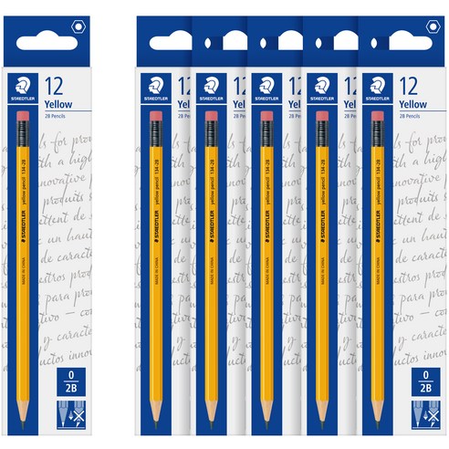   Steadler Yellow Pencil 1342B, 6 pieces