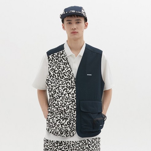 위캔더스 남성용 DRILL VEST ZIPUP