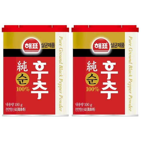 [해표] 순후추, 100g, 2개