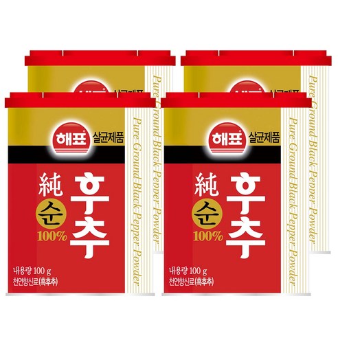 [해표] 순후추, 100g, 4개
