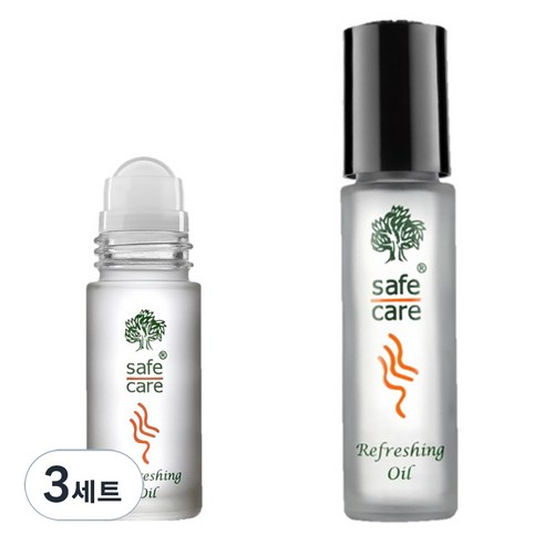 세이프케어 리프레싱 아로마오일 멘톨 시트러스향 5ml +10ml, 10ml, 3개