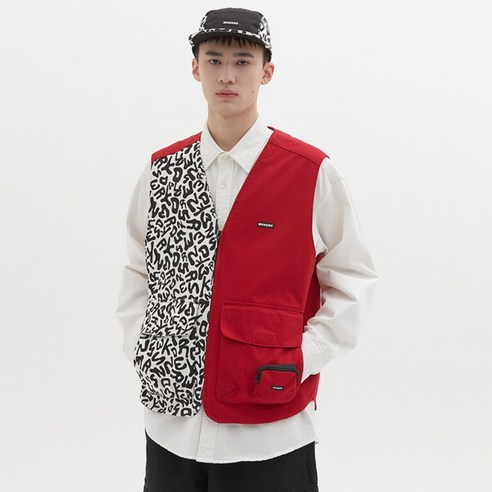위캔더스 남성용 DRILL VEST ZIPUP