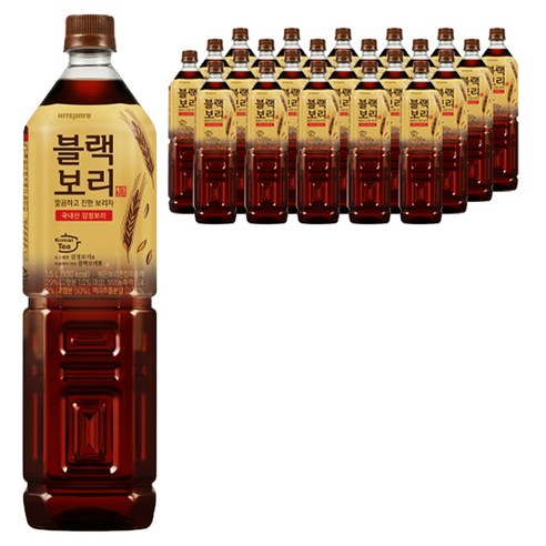 하이트진로 블랙보리 음료, 1.5L, 24개