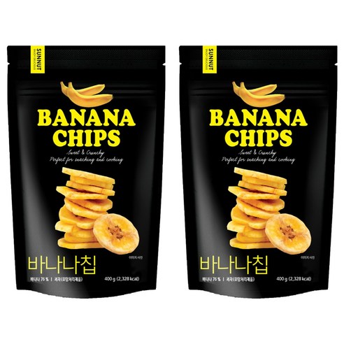 썬넛트 바나나칩, 400g, 2개
