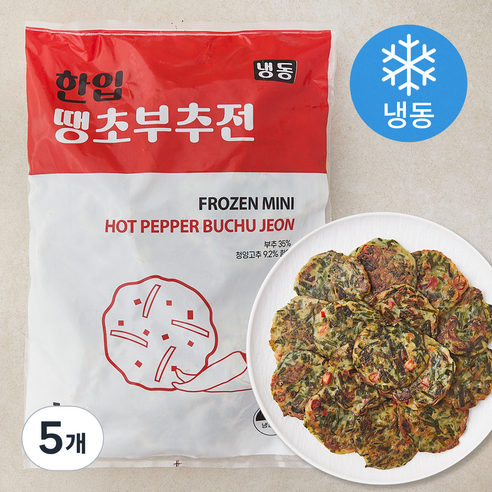 한입 땡초 부추전 (냉동), 1kg, 5개