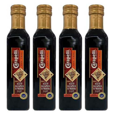 카라페리 발사믹 식초, 4개, 250ml