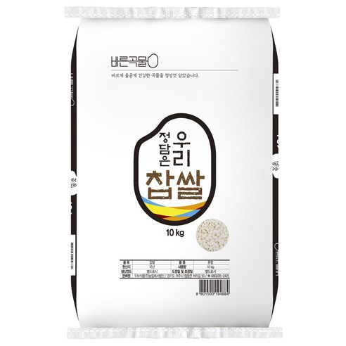 바른곡물 국산 찹쌀, 10kg, 1개