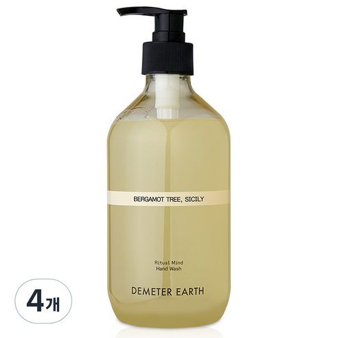 데메테르 어스 리추얼 마인드 핸드워시 베르가못트리 시실리, 250ml, 4개