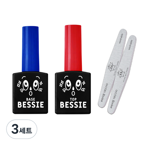 베씨 베이스젤 + 탑젤 + 지브라파일 2p 세트, 베이스젤, 탑젤, 지브라파일(180/240), 3세트