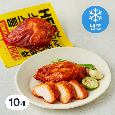 허닭 PICK 소스 통 닭가슴살 떡볶이맛 (냉동), 100g, 10개