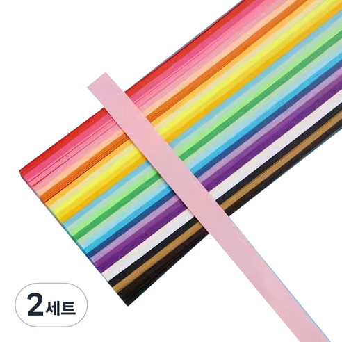미소로운 이벤트 양면 별 종이접기 멀티페이퍼 컬러믹스 1350p 세트, 2세트, 27색