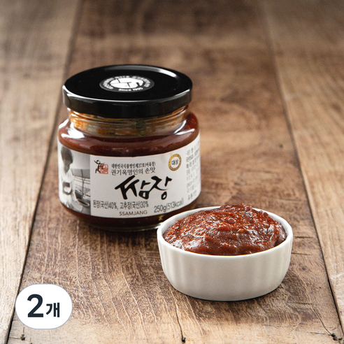 권기옥 명인 웃말 쌈장, 250g, 2개