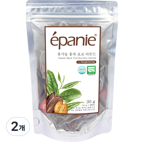 에빠니 홍차 초코 아몬드, 1.5g, 20개입, 2개, 1.5g
