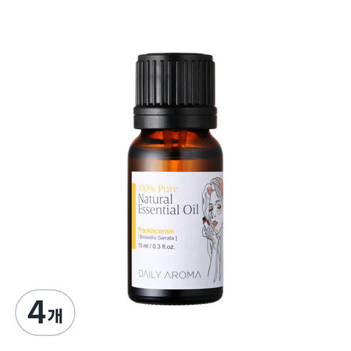 데일리아로마 내츄럴 에센셜 오일 프랑킨센스향, 10ml, 4개