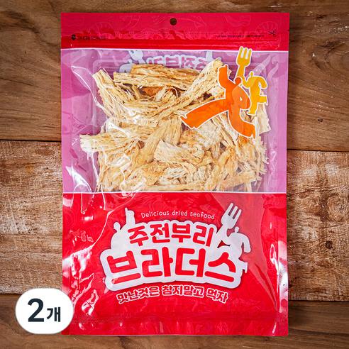 리프레쉬 주전부리브라더스 촉촉 땅콩버터오징어, 270g, 2개