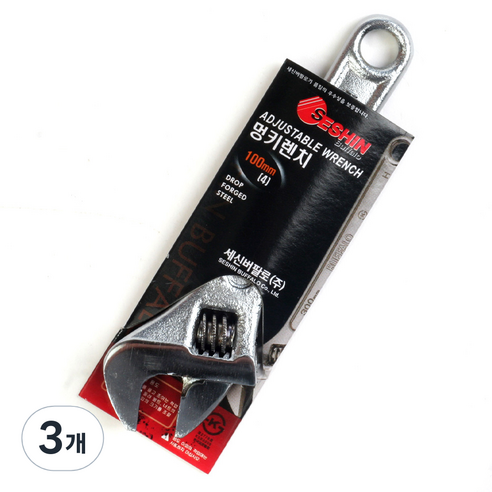 세신버팔로 몽키렌치 100mm 랜덤발송, 3개