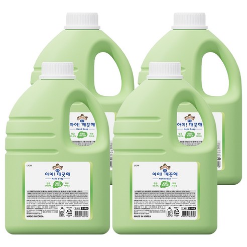 아이깨끗해 거품 핸드 솝 리필 청포도, 4개, 2.45L
