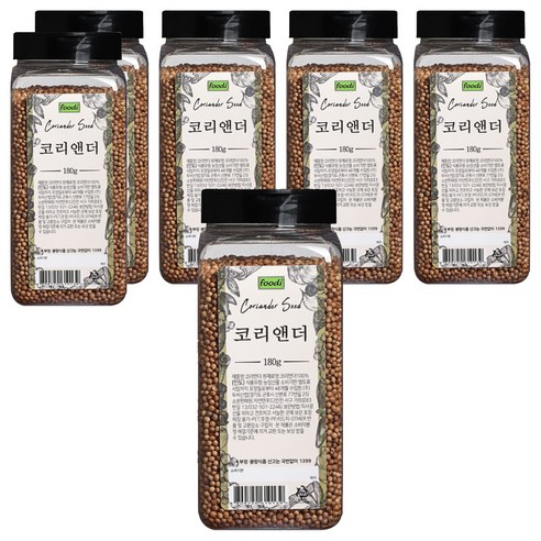 ADDCOOK 코리앤더씨드, 180g, 6개