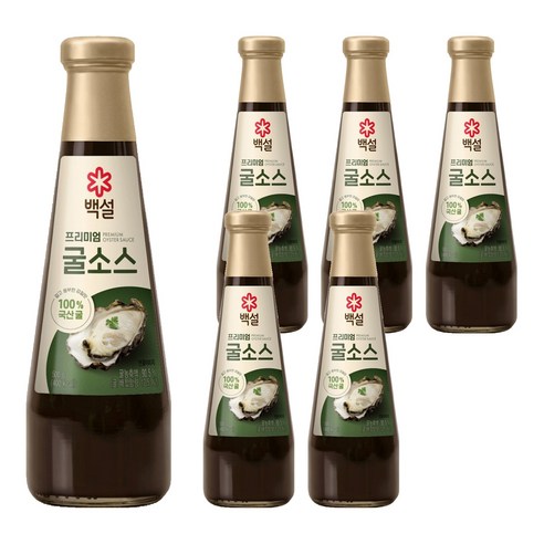백설 프리미엄 굴소스, 6개, 500g