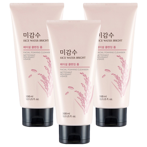 더페이스샵 미감수 브라이트 페이셜 클렌징 폼, 300ml, 3개