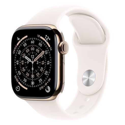 Apple 2025 애플워치 시리즈 11, 골드, 46mm, GPS+Cellular, 티타늄,골드/라이트 블러시 스포츠 밴드, S/M