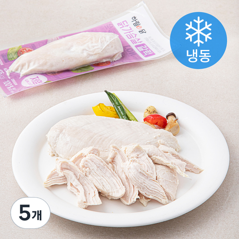 하림 하림이닭 닭가슴살 갈릭 (냉동), 100g, 5개