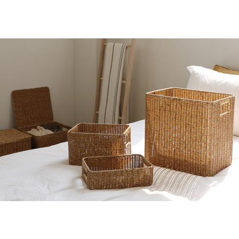 生活用品 收納 整理 用品 籐編 籃子 rattan BASKET  藤簍