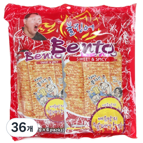 벤토 스위트 앤 스파이시 어포, 72g, 36개