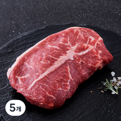 푸드장 미국산 블랙비프 부채살 스테이크용 (냉장), 200g, 5개
