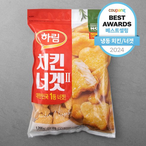 하림 치킨너겟 (냉동), 1.2kg, 1개