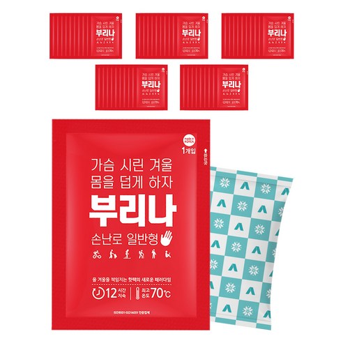 부리나 부착형 핫팩 40g, 50개