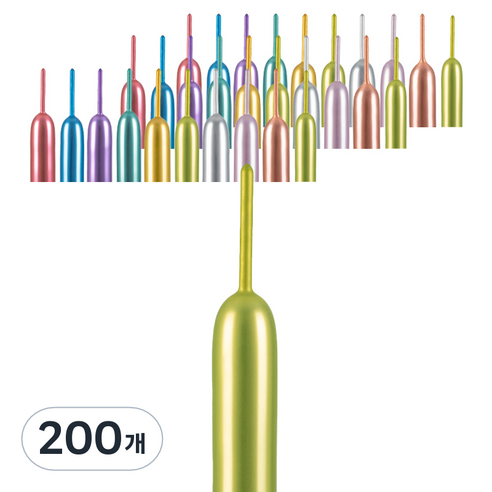파티팡 크롬벌룬 요술풍선 260, 혼합색상, 200개