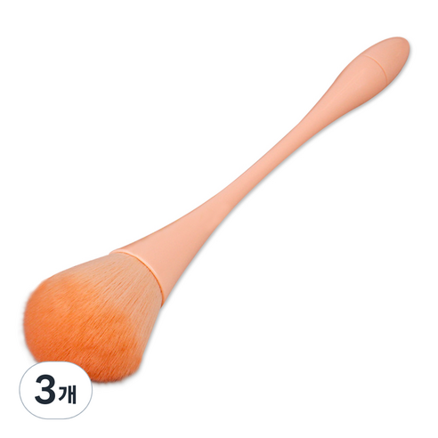 메이브라운 네일 고급 더스트브러쉬, 핑크베이지, 3개