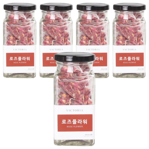 빅토리아 보틀 로즈플라워 차, 1g, 10개입, 5개